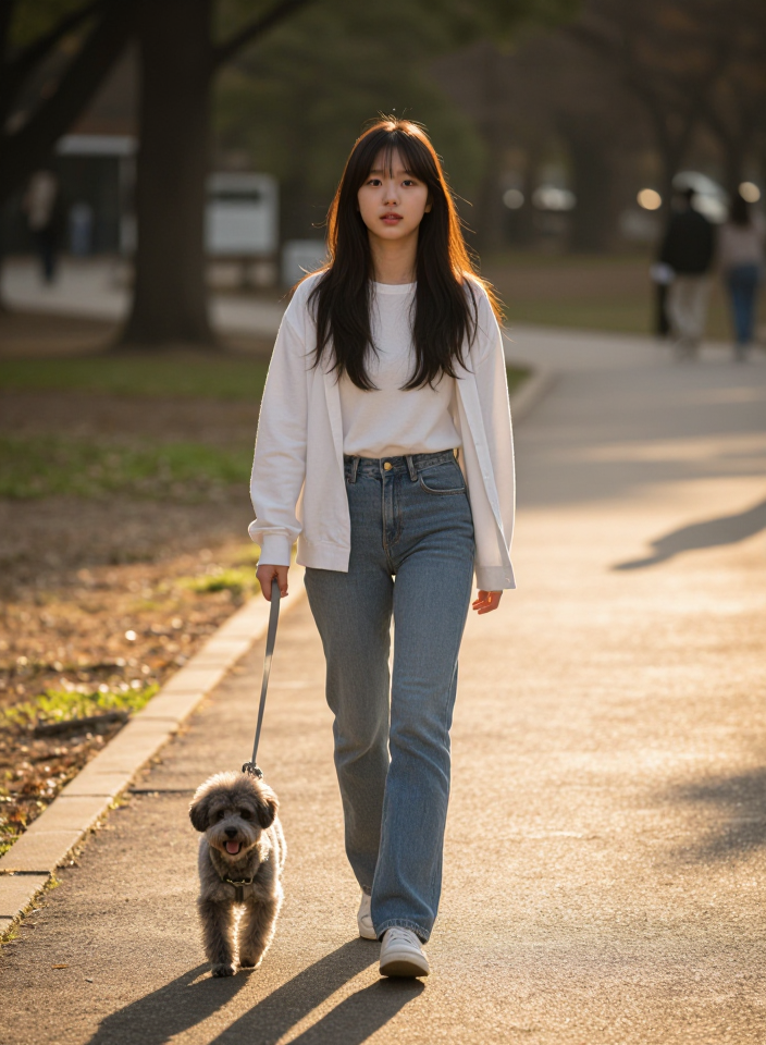 새벽 산책의 평화