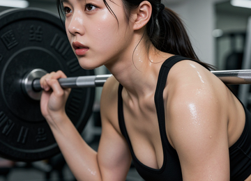 강렬한 눈빛의 데드리프트