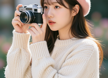 빈티지 필름 속의 오후