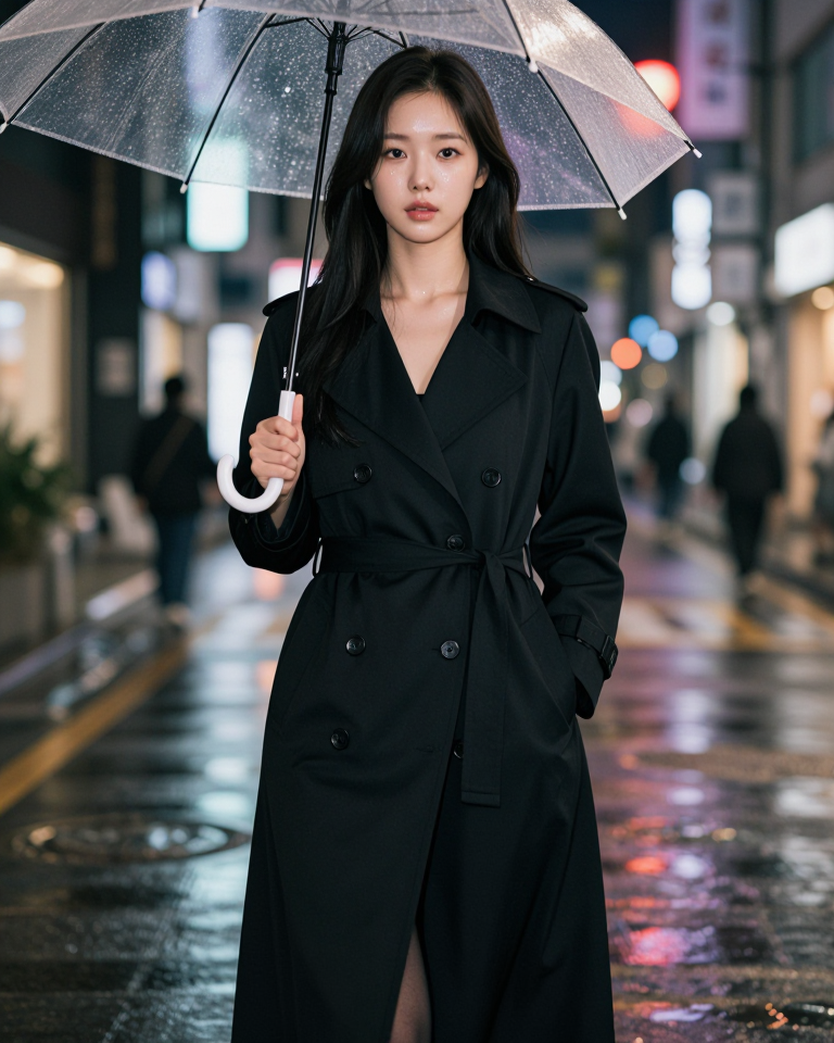 빗속의 시크함