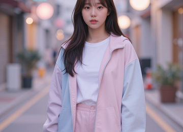 몽환적인 도시의 여인
