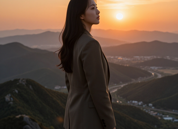 승리의 노을