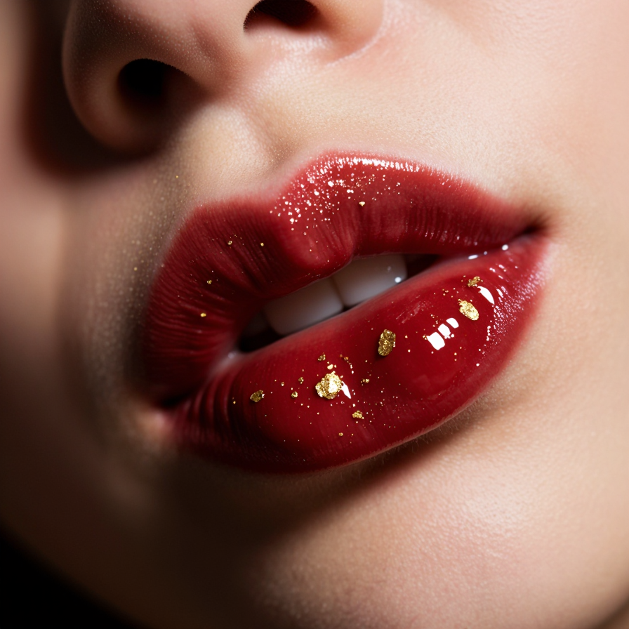 반짝이는 입술의 순간