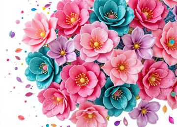 화려함이 폭발한 꽃송이