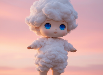 구름 솜사탕 인형