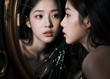 깨진 거울 속의 시선