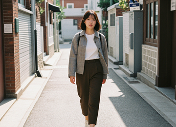 서울의 빈티지 오후