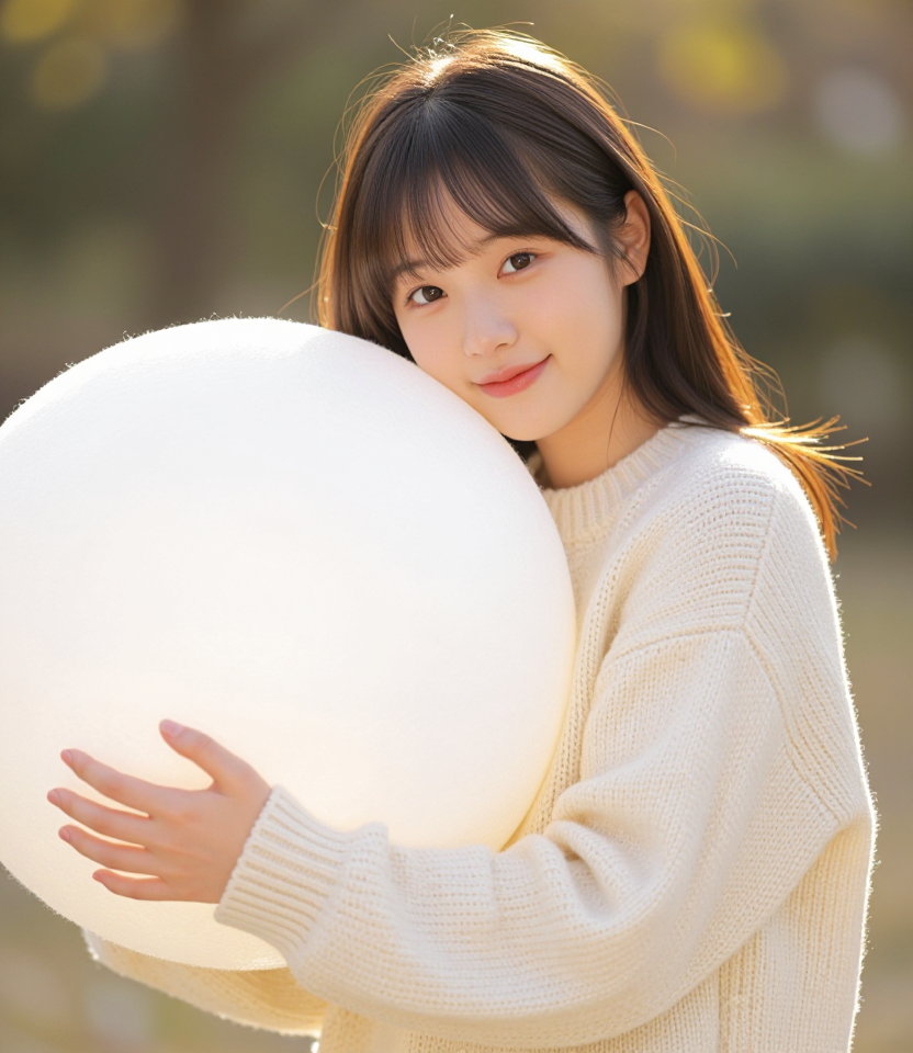 마법의 털 뭉치와 소녀