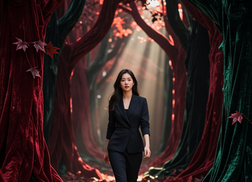 벨벳 숲의 산책자