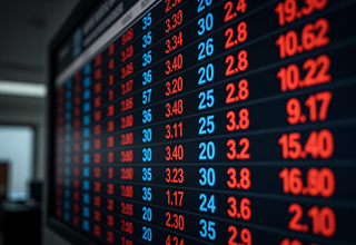 KOSPI 200 종가 현황: 주요 기업들의 하락세 지속