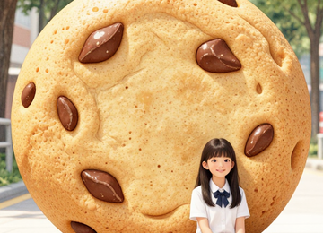 거대 쿠키와 소녀