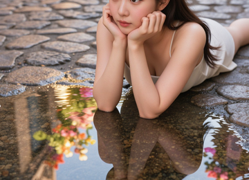 물웅덩이에 비친 세상