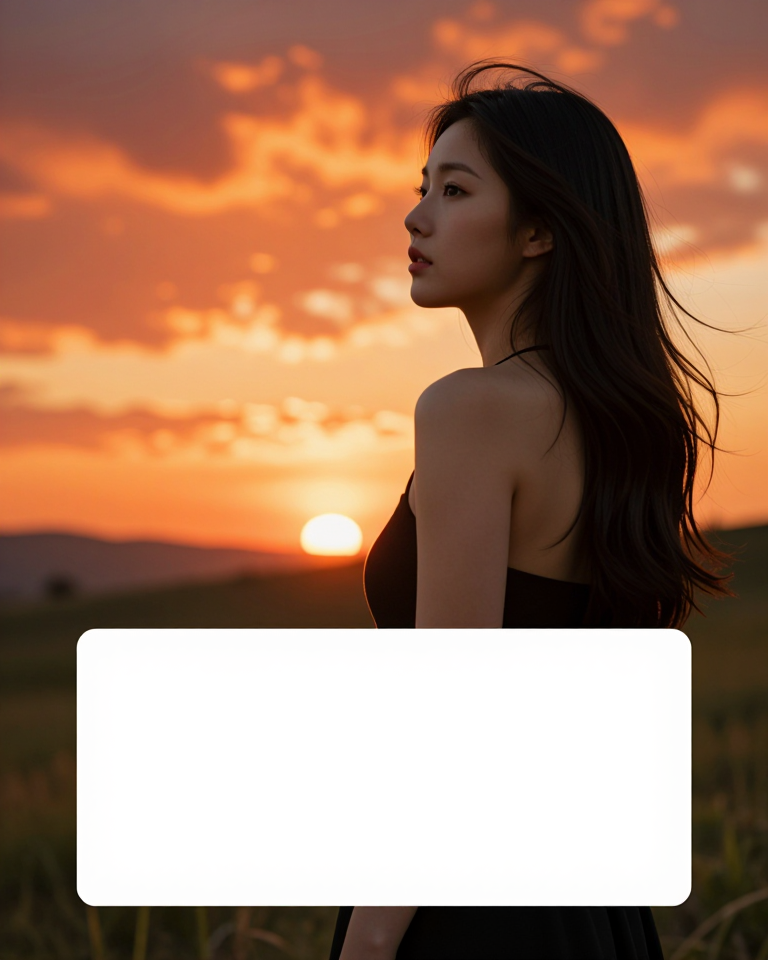 노을 보는 윤이