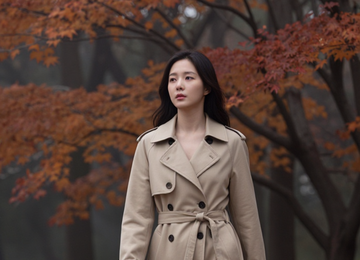 안개 낀 가을 산책