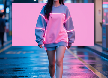 네온 스트릿 패션