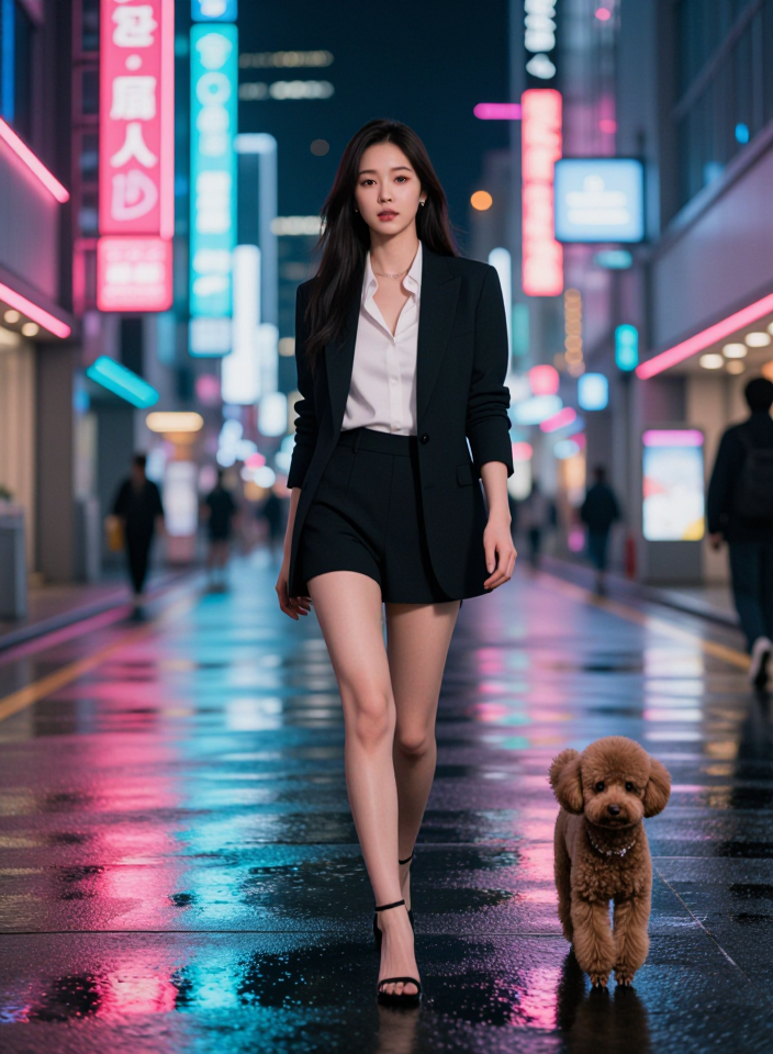 네온 도시의 산책