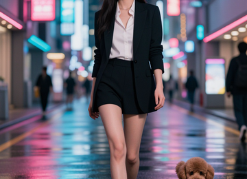 네온 도시의 산책