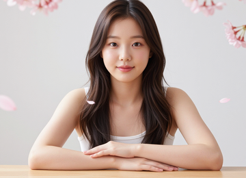 꽃잎이 쏟아지는 책상