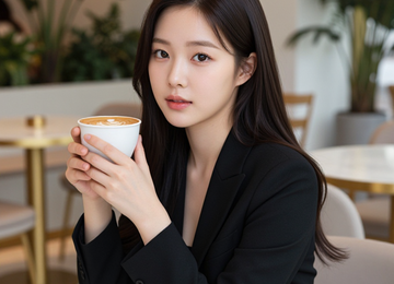 세련된 카페의 오후