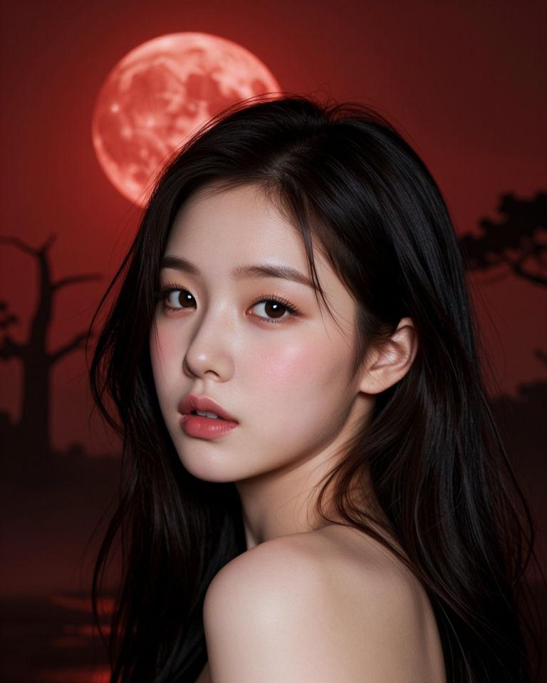 달빛 아래의 시선