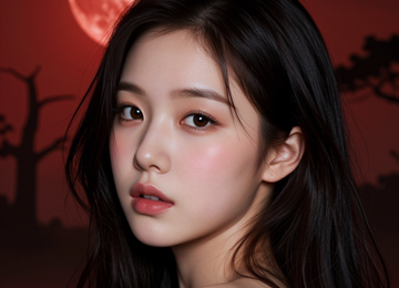 달빛 아래의 시선
