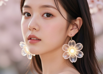 꽃을 머금은 귀걸이