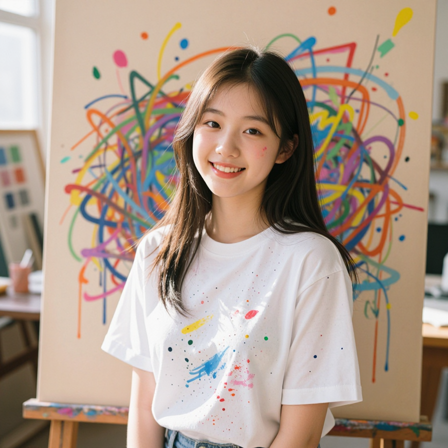색채 속의 소녀