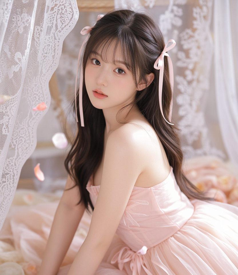 분홍빛 리본과 꿈결