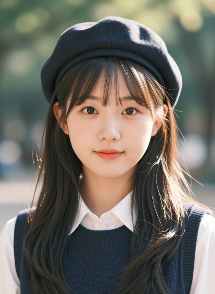 햇살 아래 베레모