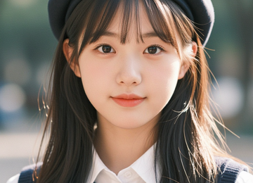 햇살 아래 베레모