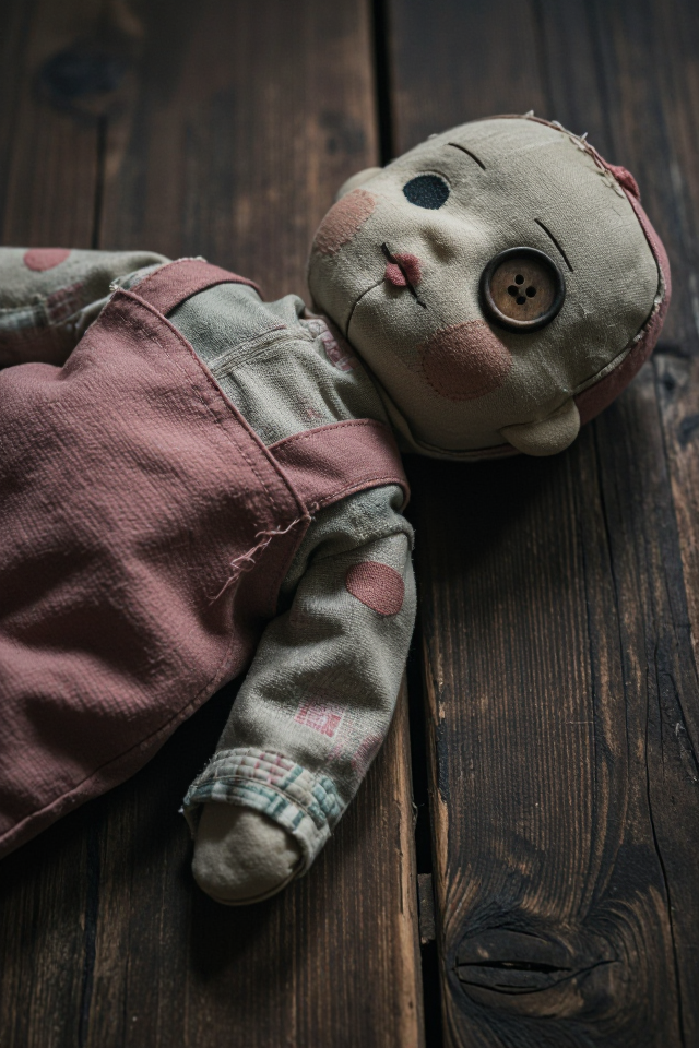 낡은 헝 인형