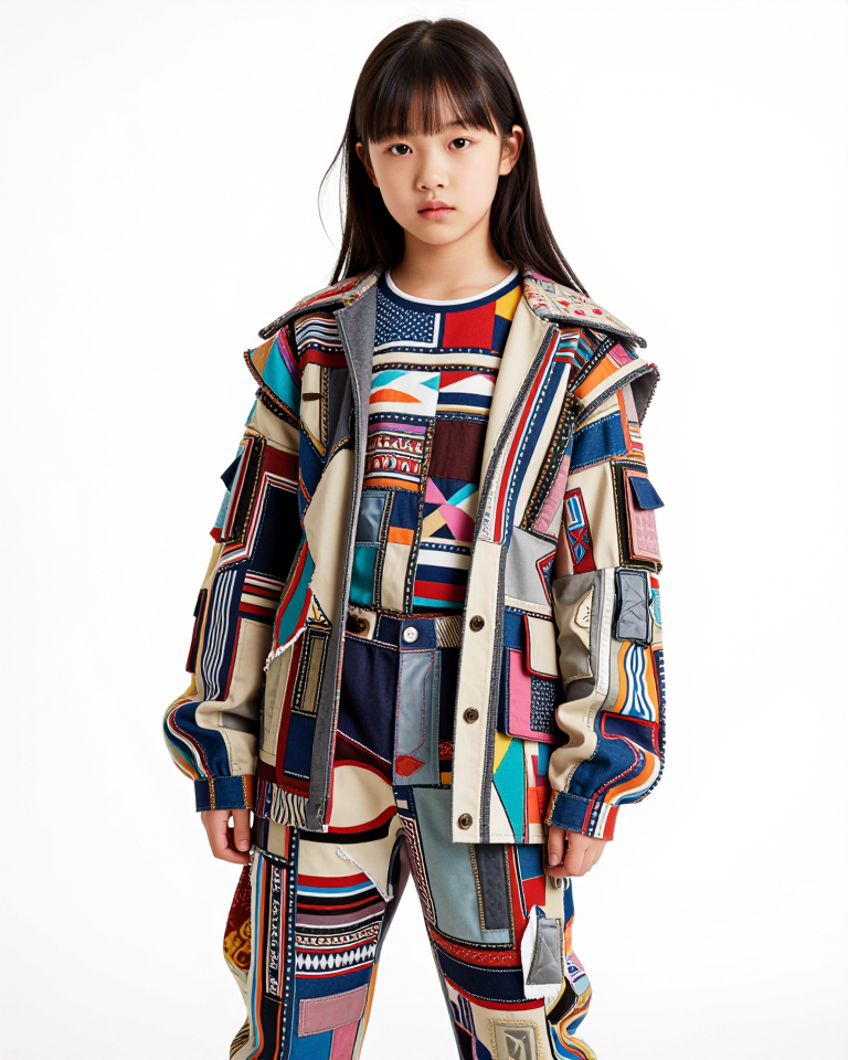 패턴 속의 소녀