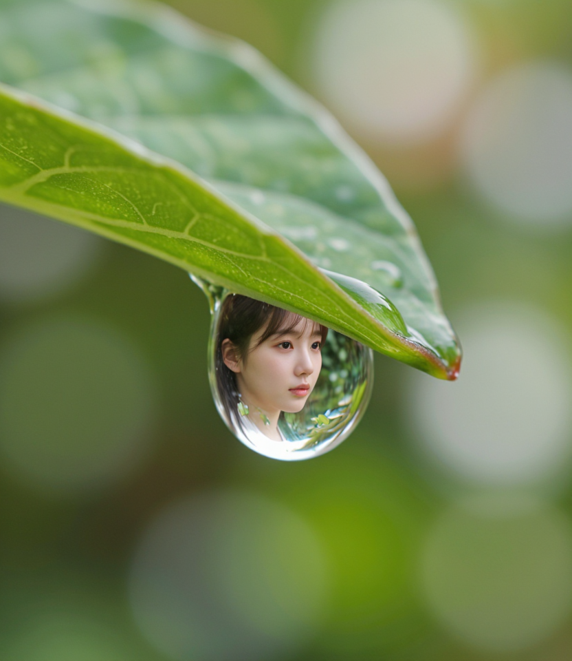 맑은 물의 반영