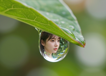 맑은 물의 반영