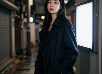 비 내리는 밤의 시선