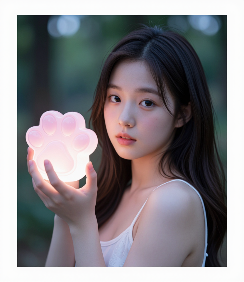빛나는 발바닥 등불