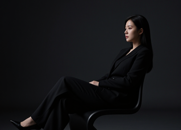 어둠 속의 고독한 실루엣