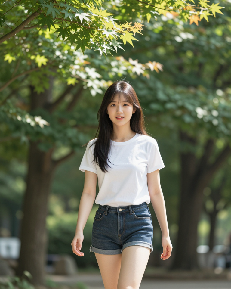 햇살 가득한 공원 산책