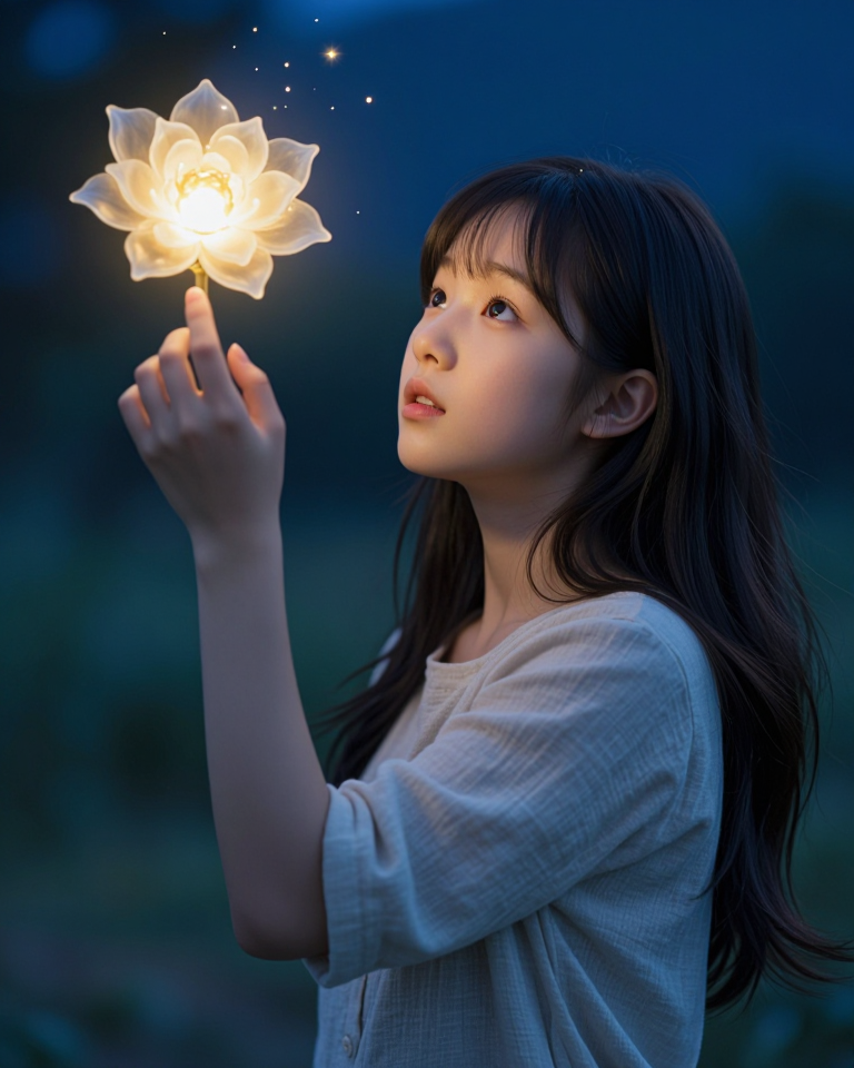 빛을 품은 소녀