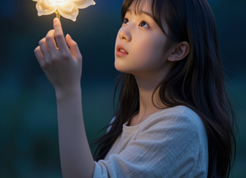 빛을 품은 소녀