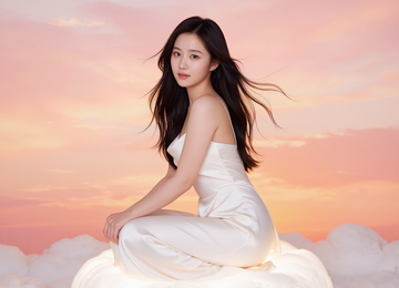 구름 위 소녀