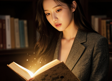 책 속에서 나오는 빛