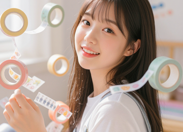 하늘을 나는 마스킹 테이프