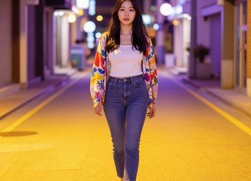 네온 거리의 산책자