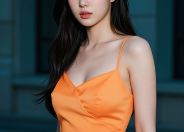 네온 오렌지와 딥 틸