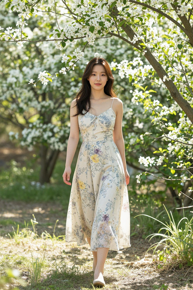 싱그러운 정원 산책