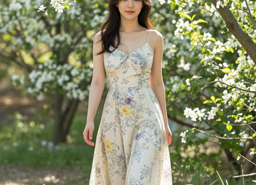 싱그러운 정원 산책