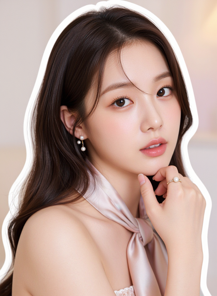 스티커 속의 소녀