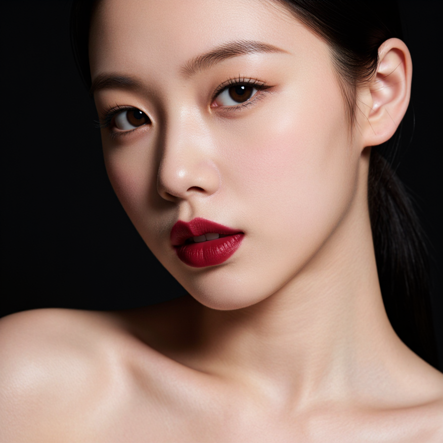 강렬한 레드 립의 유혹