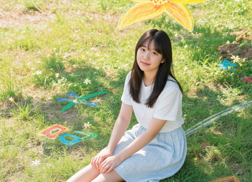 크레파스 숲의 소녀